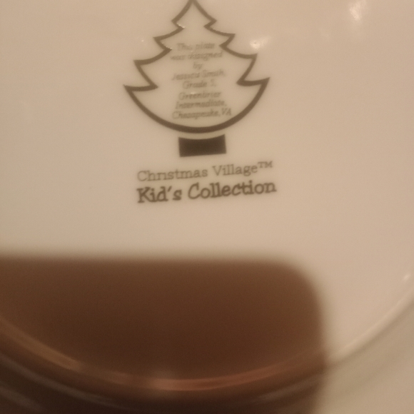 2 Christmas Village- Kids Collection Cookies for Santa Plates 7.5" - Picture 3 of 4